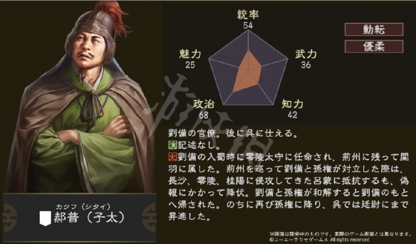 《三国志14》新武将郝普厉害吗 郝普数据一览 2