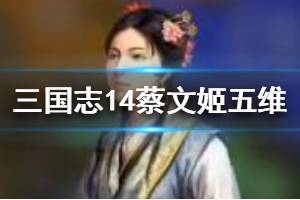 《三国志14》蔡琰是什么身份？蔡文姬五维数据一览