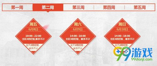 CF6月痛快玩活动网址 周末登录经验翻倍 2