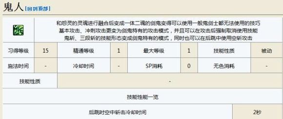 DNF剑影技能介绍 DNF剑影技能数据详情 2